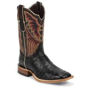 Tony Lama Black Lux Ostrich Men's Boots Chuquitas